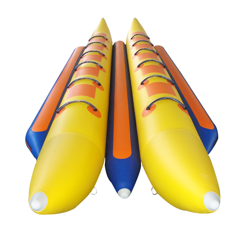12 Personen zwei Reihen aufblasbares Wassersport-Flyfish-Bananenboot 