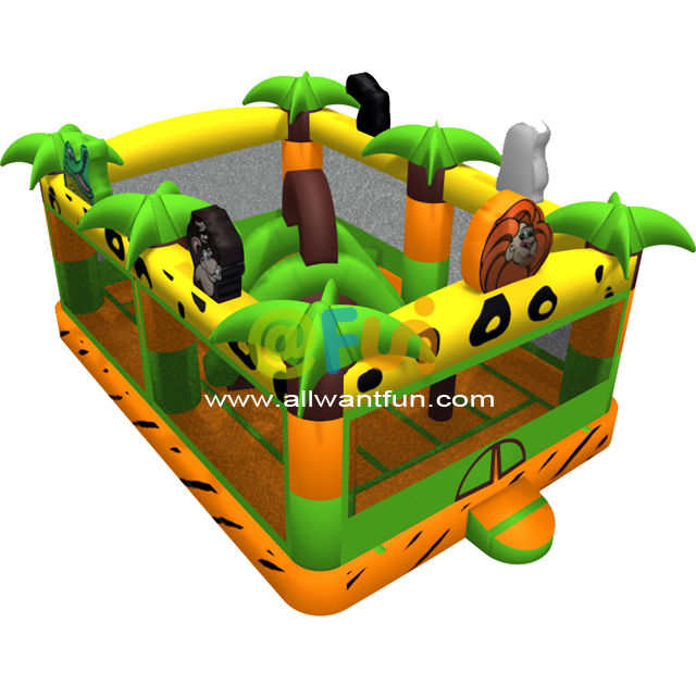 Party Spielplatz Happy Animal Hüpfburg Hüpfburg Aufblasbare Hüpfburg für Kleinkinder
